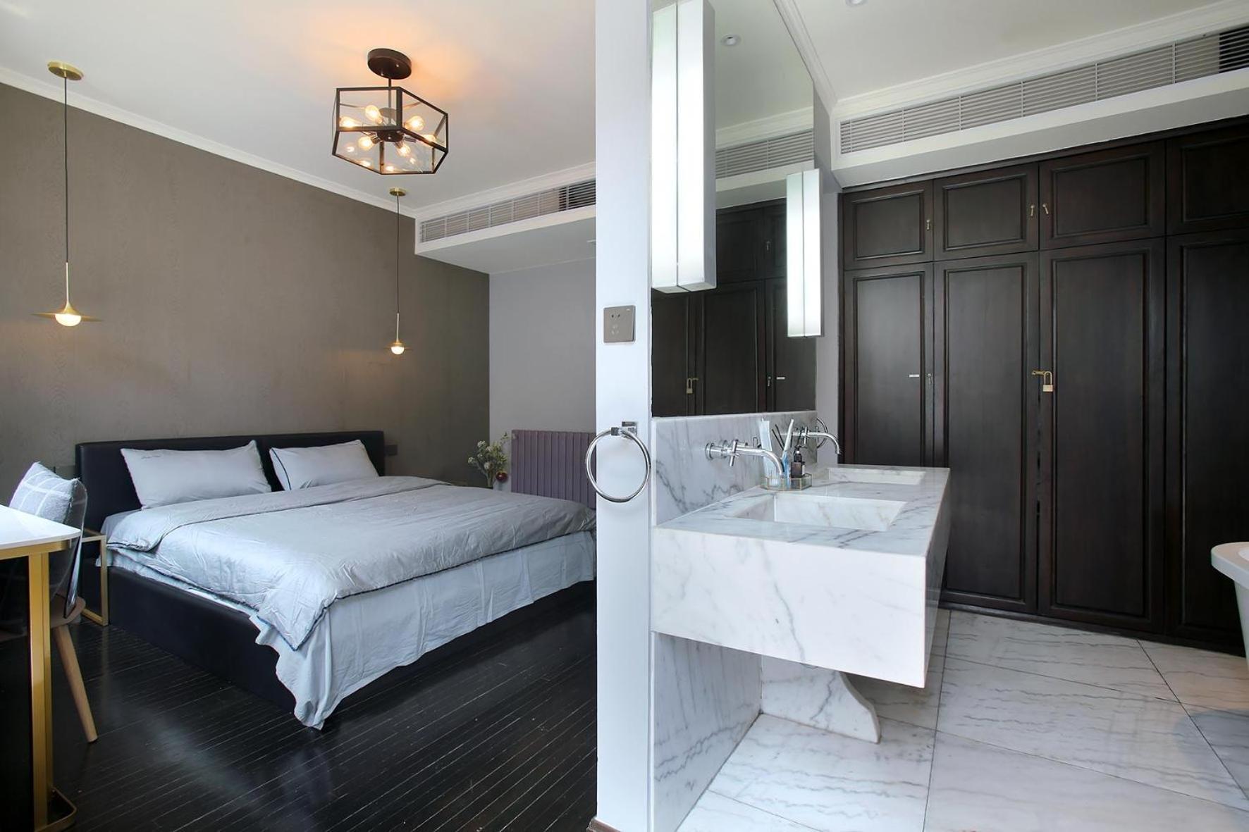 Shanghai Downtown Hills Boutique Guesthouse - Near Metro Line 7, Exit 3, Changping Road Kamer foto