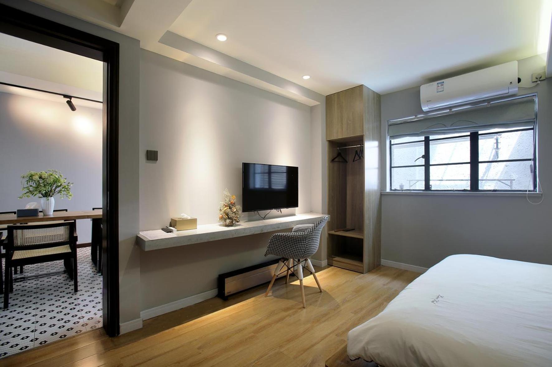 Shanghai Downtown Hills Boutique Guesthouse - Near Metro Line 7, Exit 3, Changping Road Kamer foto