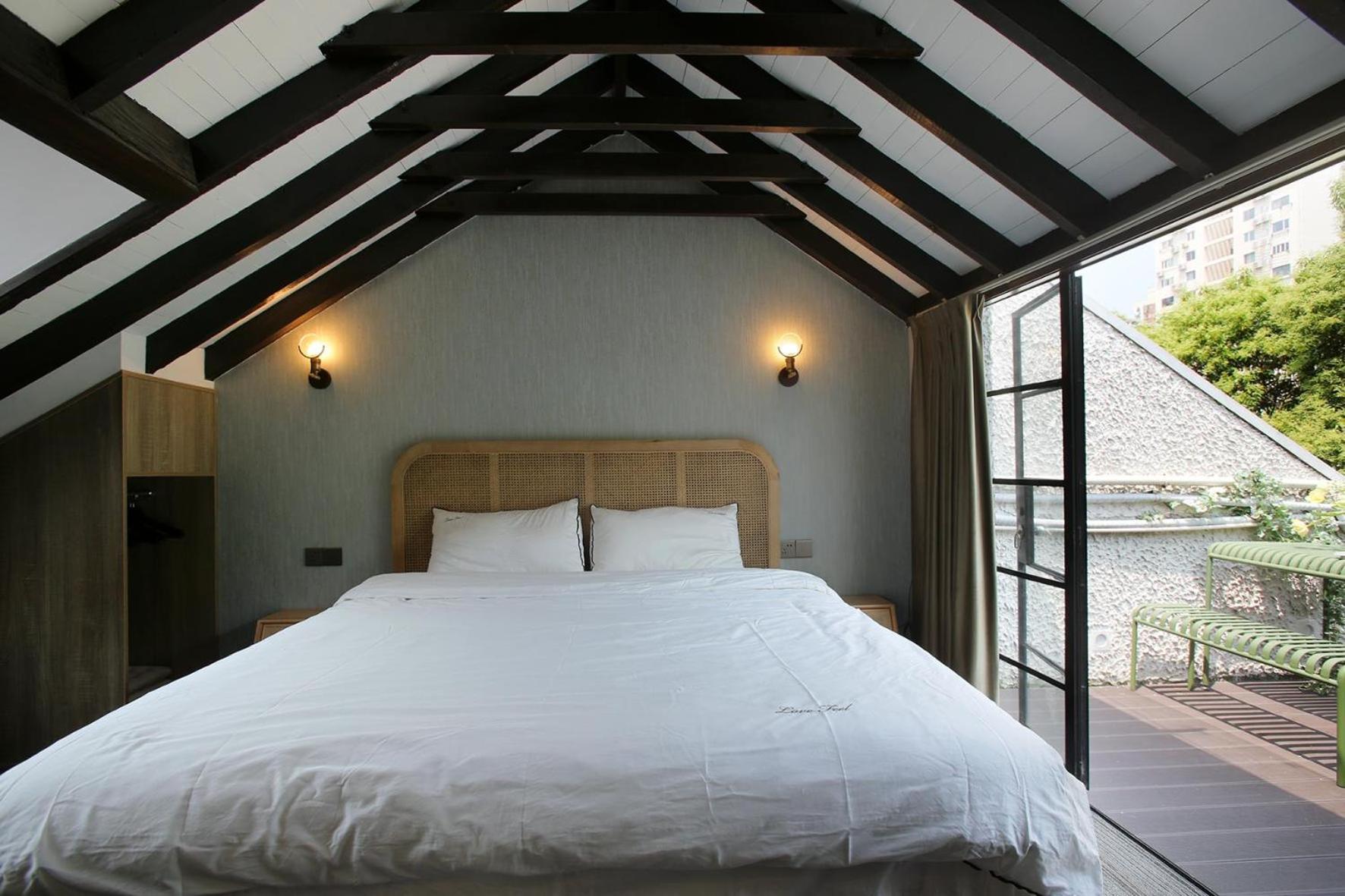 Shanghai Downtown Hills Boutique Guesthouse - Near Metro Line 7, Exit 3, Changping Road Kamer foto