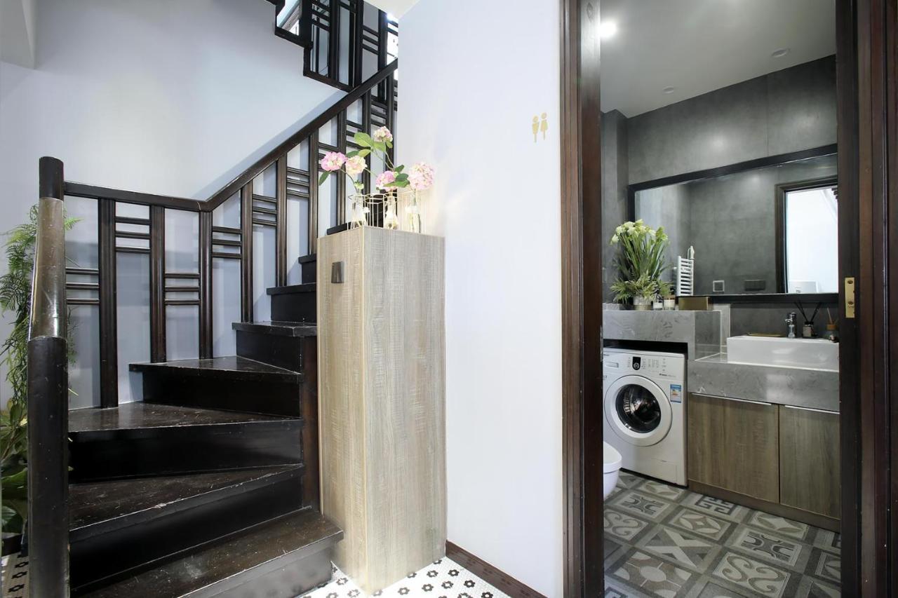 Shanghai Downtown Hills Boutique Guesthouse - Near Metro Line 7, Exit 3, Changping Road Buitenkant foto